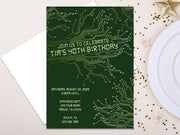 Motherboard Circuitboard Adult Birthday Invitations