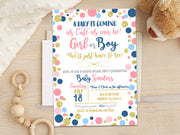 Cute as Can Be Gender Reveal Party Invitations