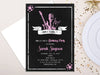 Pink Rockstar Birthday Invitations