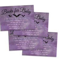 Goth Twinkle Bat Diaper Raffle Tickets or Books for Baby