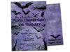 Goth Bat Girl Nevermore Birthday Invitations