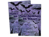 Goth Bat Girl Nevermore Birthday Invitations