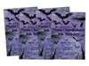 Goth Bat Girl Nevermore Birthday Invitations