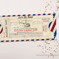 PRINTABLE Helicopter Ride Gift Experience Tickets Personalized