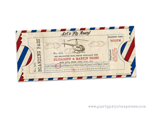 PRINTABLE Helicopter Ride Gift Experience Tickets Personalized