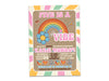 Five is a Vibe Groovy Birthday Invitations (ANY AGE)