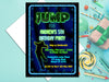 Boys Jump Trampoline Birthday Invitations