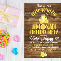 Lemonade Stand Birthday Invitation