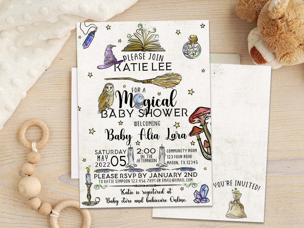 Wizard Magic Baby Shower Invitations