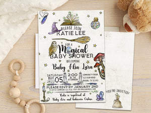 Wizard Magic Baby Shower Invitations