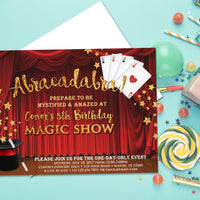 Magic Show Birthday Invitations Magic Party