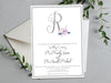 Purple Magnolia Wedding Invitations