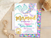 Mermaid Baby Shower Invitations Girl Shower
