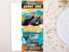 Monster Truck Birthday Ticket Invitations