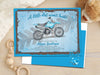 Vintage Dirt Bike Baby Shower Invitations Boys