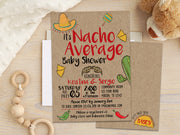 Nacho Average Baby Shower Invitations