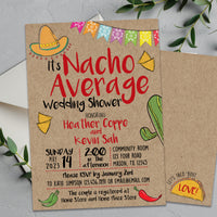 Nacho Average Bridal Shower Invitations