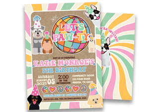 Let's PAW-TY Birthday Invitations