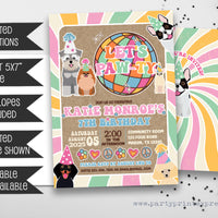 Let's PAW-TY Birthday Invitations