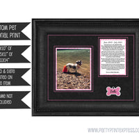 Pink Pet Memorial Rainbow Bridge Print