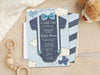 Airplane Boy Baby Shower Invitations