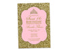 Pink and Gold Glitter Sweet 16 Invitations