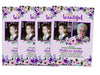 Purple Floral Woman Birthday Invitations