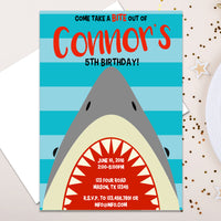 Shark Birthday Invitations