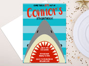 Shark Birthday Invitations
