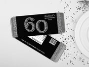 Silver Milestone Any Age Party Candy Bar Wrapper