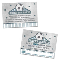 Vintage Soccer Diaper Raffle Tickets or Books for Baby Inserts