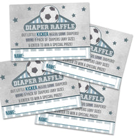 Vintage Soccer Diaper Raffle Tickets or Books for Baby Inserts