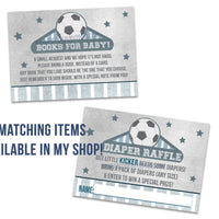 Soccer Baby Shower Invitations Boy Ticket