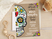 Sugar Skull Baby Shower Invitations