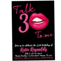 Talk Thirty 30 To Me Sexy Womans Birthday Invitations