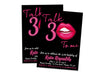 Talk Thirty 30 To Me Sexy Womans Birthday Invitations