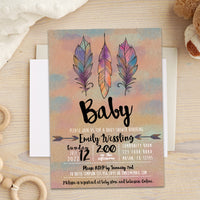 Tribal Baby Shower Invitation