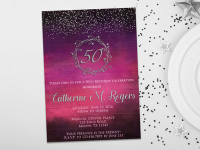 Twilight Women's Birthday Invitations