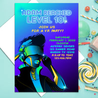 Boys VR Birthday Invitations