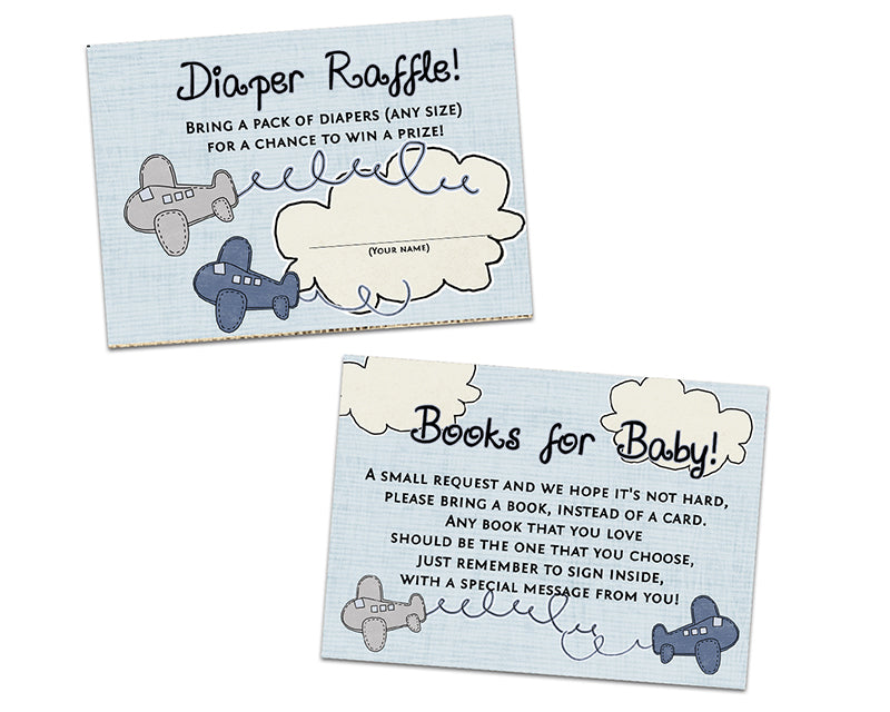 Airplane Baby Shower Diaper Raffle Tickets or Books for Baby | Party Print Express for Bring A Book Instead Of A Card Free Printable Elephant