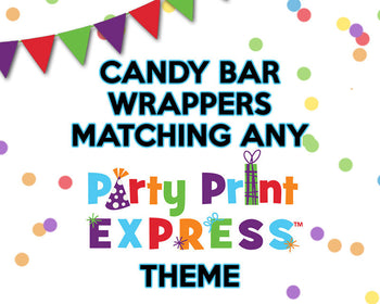 Candy Bar Wrappers Matching Any Party Print Express Theme