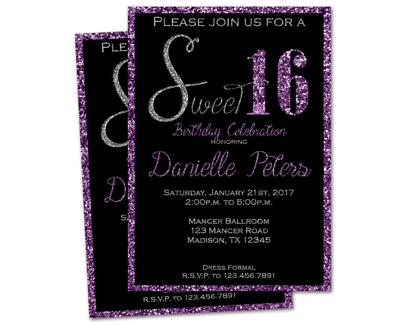 purple-glitter-sweet-16-birthday-invitations-party-print-express