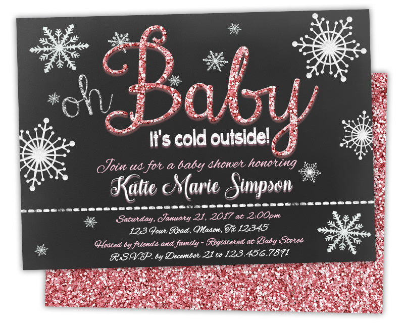 Oh baby shower best sale invitations