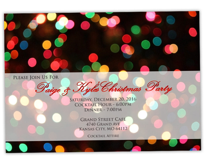 Company Christmas Party Invitations