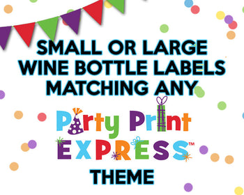 Mini or Regular Wine Champagne Labels Matching