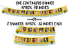 12 Month Bus 1st Birthday Photo Banner Round and Round