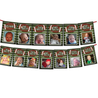 Football 1st Birthday Banner 12 Month Milestone