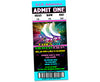 Neon Blue Roller Skating Party Ticket Invitations