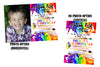 Rainbow Painting Birthday Party Invitations