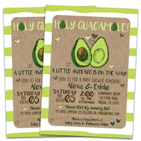 Avocado Invitations Baby Shower Bridal Birthday